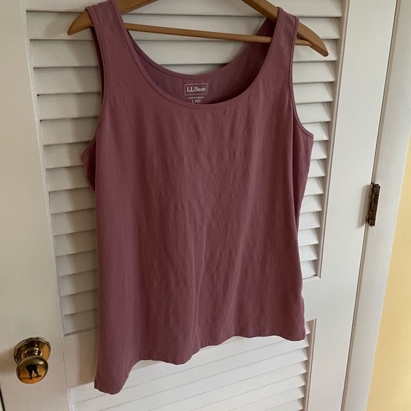 L.L. Bean Rose Tank Top Women’s Petite Large - Picture 1 of 3
